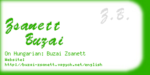 zsanett buzai business card